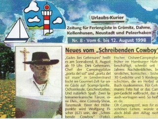 Urlaubs-Kurier Grömitz [August 1998] – Neues vom „schreibenden Cowboy“